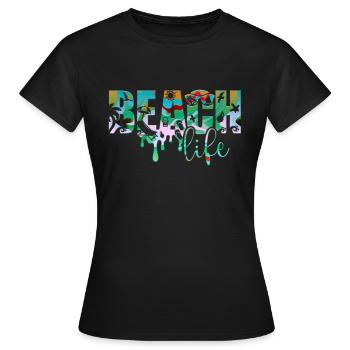 Dubrovnik croatie hrvatska zrce beach party exyu - T-shirt Femme - noir - Devant - AI Model Female 172 dark (172cm)