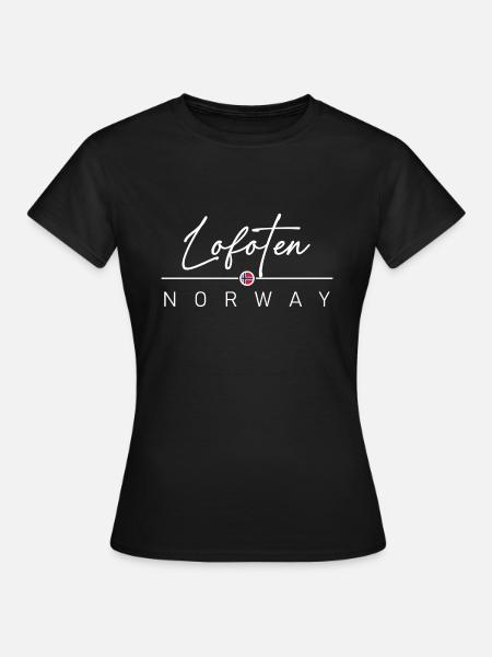 Norwegen - Lofoten - Norge - Norway - Frauen T-Shirt - Schwarz