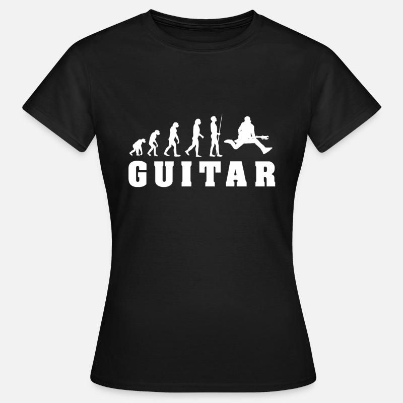 Guitare Evolution - T-shirt Femme - noir