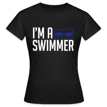 flotteur - T-shirt Femme - noir - Devant - AI Model Female 172 dark (172cm)