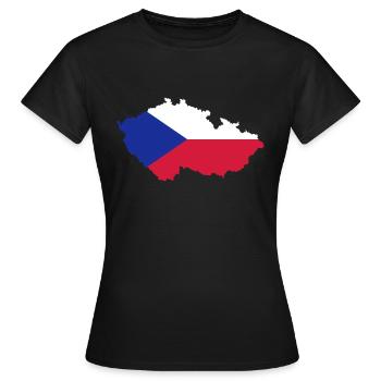 Czech Republic - Women's T-Shirt - black - Front - AI Model Female 172 dark (172cm)