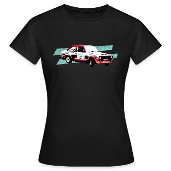 Escorte de rallye à la dérive - T-shirt Femme - noir - Devant - AI Model Female 172 dark (172cm)
