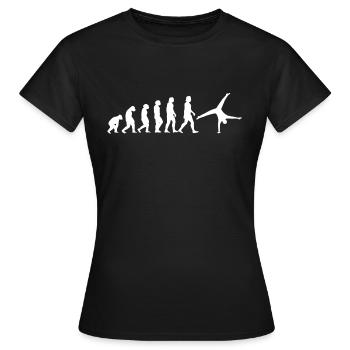 Handstand roue flick cartwheel gymnastique - T-shirt Femme - noir - Devant - AI Model Female 172 dark (172cm)