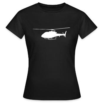 Hélicoptères, hélicoptères - T-shirt Femme - noir - Devant - AI Model Female 172 dark (172cm)