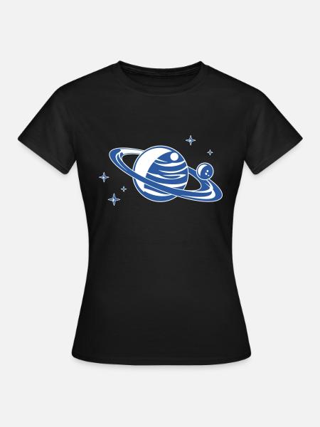 Planet blue - Frauen T-Shirt - Schwarz
