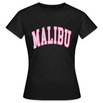 MALIBU PREPPY ROSE - T-shirt Femme - noir - Devant - AI Model Female 172 dark (172cm)