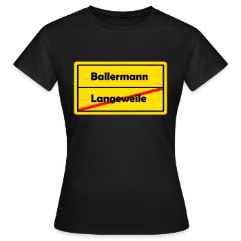 Ortsschild - Frauen T-Shirt - Schwarz - Vorne - AI Model Female 172 dark (172cm)