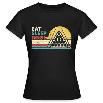 Billard billard billard - T-shirt Femme - noir - Devant - AI Model Female 172 dark (172cm)