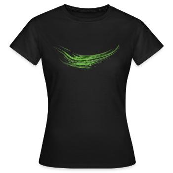 Farbkleckse Kleckse Farbspritzer Maler Geschenk - Frauen T-Shirt - Schwarz - Vorne - AI Model Female 172 dark (172cm)