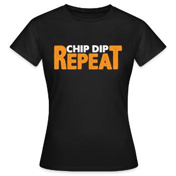 Chip Dip Repeat 13 - Frauen T-Shirt - Schwarz - Vorne - AI Model Female 172 dark (172cm)