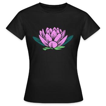 Lotus - Women's T-Shirt - black - Front - AI Model Female 172 dark (172cm)