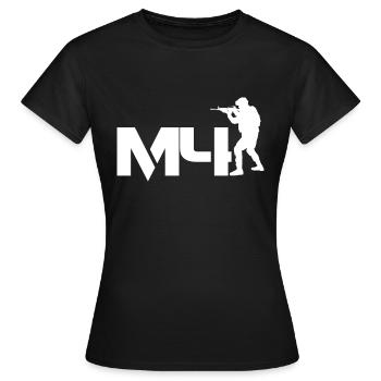 M4 Assault Rifle (2) - Weapons - AR15 - Women's T-Shirt - black - Front - AI Model Female 172 dark (172cm)