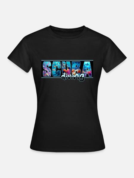 Tauchen - Frauen T-Shirt - Schwarz