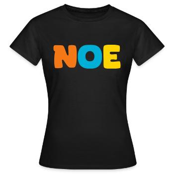 Name - Noe - Women's T-Shirt - black - Front - AI Model Female 172 dark (172cm)