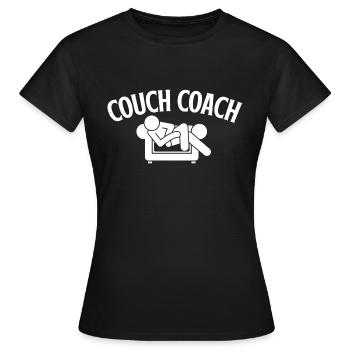 Coach Character Builder Attitude - Frauen T-Shirt - Schwarz - Vorne - AI Model Female 172 dark (172cm)