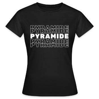 Pyramid - Women's T-Shirt - black - Front - AI Model Female 172 dark (172cm)