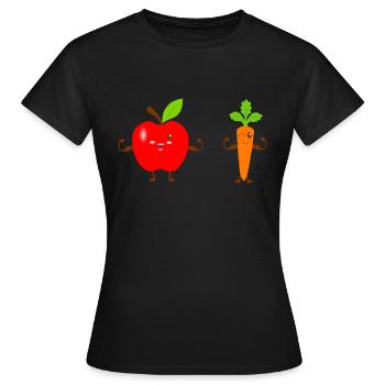 Gesund sein - Frauen T-Shirt - Schwarz - Vorne - AI Model Female 172 dark (172cm)