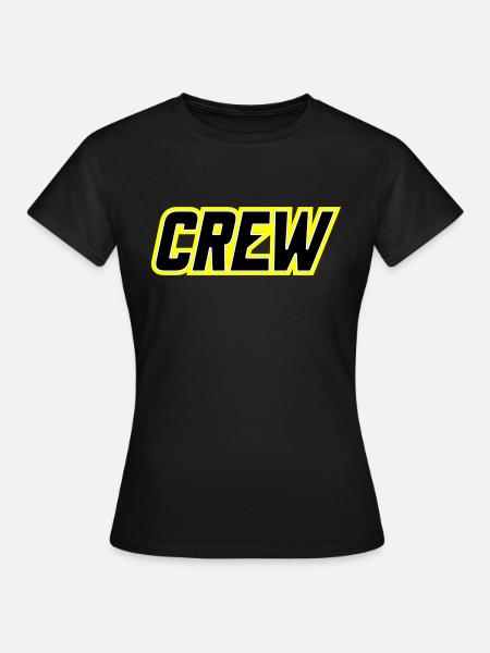 Crew - Frauen T-Shirt - Schwarz