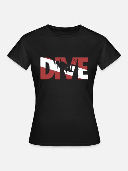 Scuba Diving Shirt - Women's T-Shirt - black