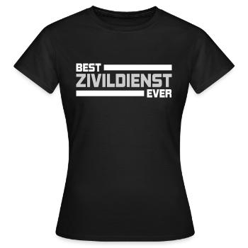 Best Zivildienst Sanitaeter Zivi Shirt Geschenk - Frauen T-Shirt - Schwarz - Vorne - AI Model Female 172 dark (172cm)