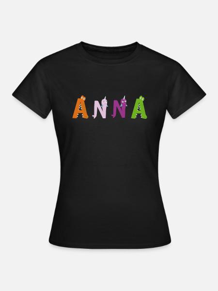 Anna - Frauen T-Shirt - Schwarz