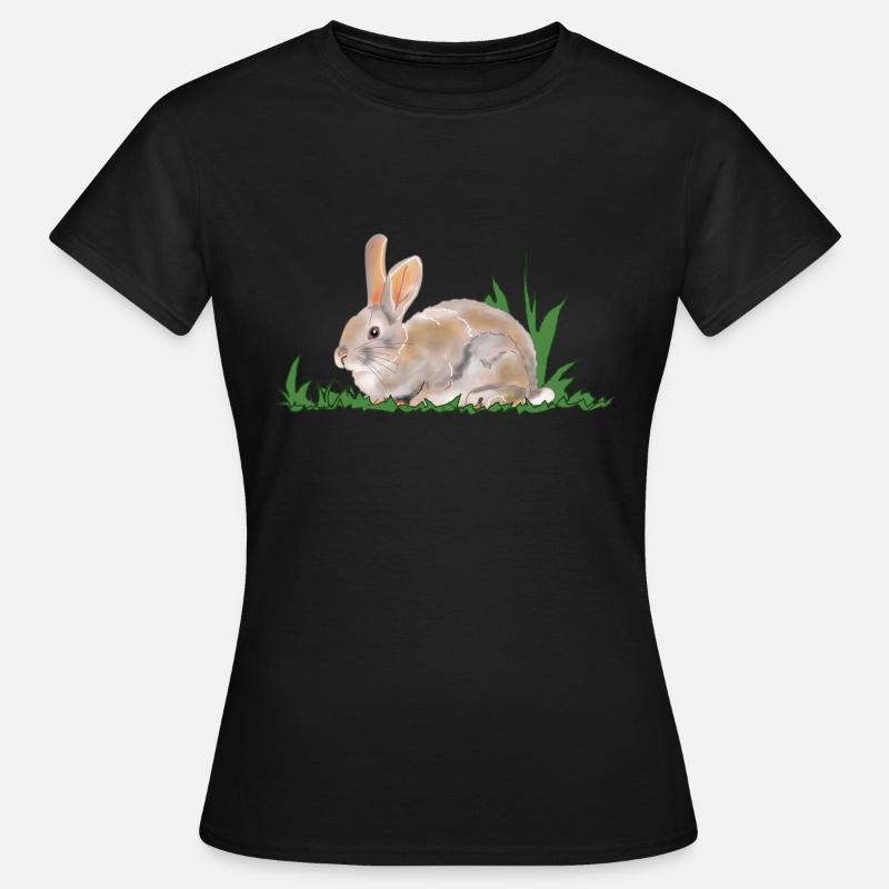 Rabbit, rabbit, spring - Women's T-Shirt - black