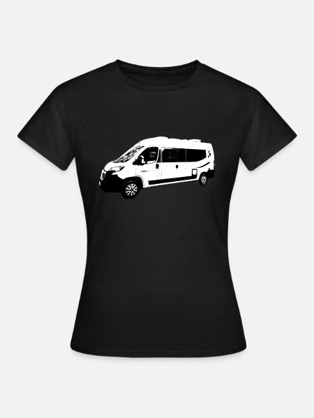 Kastenwagen Campervan - Frauen T-Shirt - Schwarz