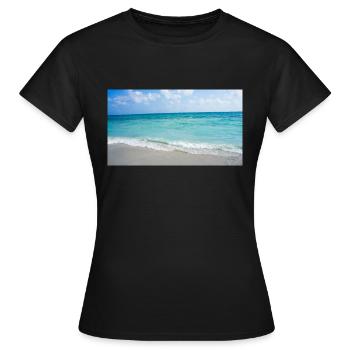 sea - Women's T-Shirt - black - Front - AI Model Female 172 dark (172cm)