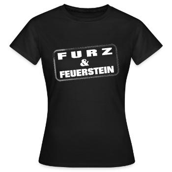 Pet et silex - T-shirt Femme - noir - Devant - AI Model Female 172 dark (172cm)