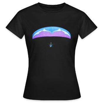 Parapente Ozone Geo CP - T-shirt Femme - noir - Devant - AI Model Female 172 dark (172cm)