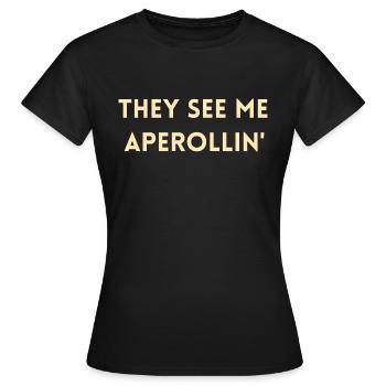 Cocktailliebhaber Aperitif - Frauen T-Shirt - Schwarz - Vorne - AI Model Female 172 dark (172cm)
