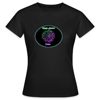 Mandala - Frauen T-Shirt - Schwarz - Vorne - AI Model Female 172 dark (172cm)