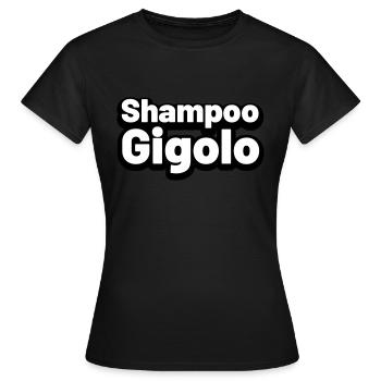 Shampooing Gigolo - T-shirt Femme - noir - Devant - AI Model Female 172 dark (172cm)