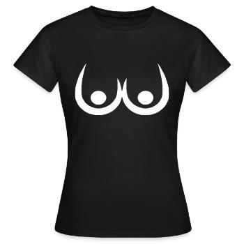 dessin drôle et grossier - T-shirt Femme - noir - Devant - AI Model Female 172 dark (172cm)