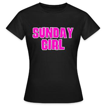 Fille du dimanche - T-shirt Femme - noir - Devant - AI Model Female 172 dark (172cm)