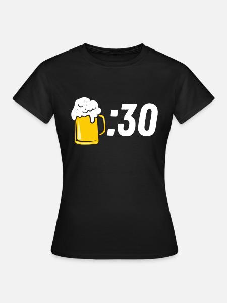 Bier :30 - Frauen T-Shirt - Schwarz