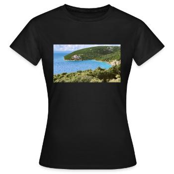 Adria Kroatien - Frauen T-Shirt - Schwarz - Vorne - AI Model Female 172 dark (172cm)