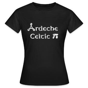 Ardeche celtic - T-shirt Femme - noir - Devant - AI Model Female 172 dark (172cm)