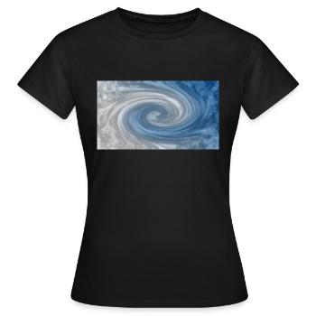 wirbel. - Frauen T-Shirt - Schwarz - Vorne - AI Model Female 172 dark (172cm)