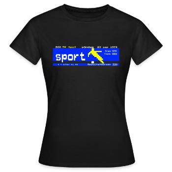 Page 300 - T-shirt Femme - noir - Devant - AI Model Female 172 dark (172cm)