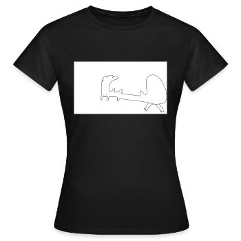 Jupin - T-shirt Femme - noir - Devant - AI Model Female 172 dark (172cm)