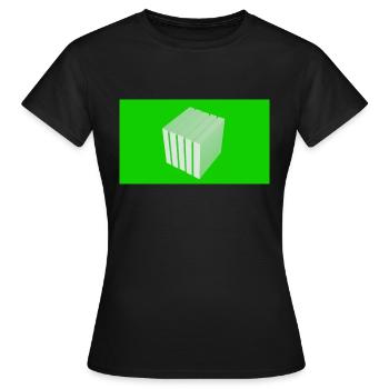 Cube - Women's T-Shirt - black - Front - AI Model Female 172 dark (172cm)