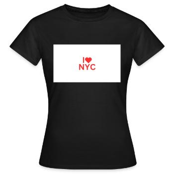 I Love NYC - Frauen T-Shirt - Schwarz - Vorne - AI Model Female 172 dark (172cm)