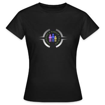 SPOILER vigorouss family gaming logo - Women's T-Shirt - black - Front - AI Model Female 172 dark (172cm)