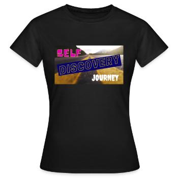Self DiscoveryJourney - Women's T-Shirt - black - Front - AI Model Female 172 dark (172cm)