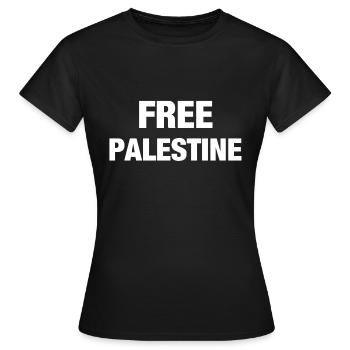 Free Palestine - Frauen T-Shirt - Schwarz - Vorne - AI Model Female 172 dark (172cm)
