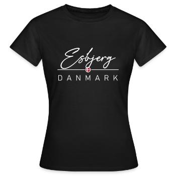 Dänemark - Esbjerg - Danemark - Danemark - T-shirt Femme - noir - Devant - AI Model Female 172 dark (172cm)