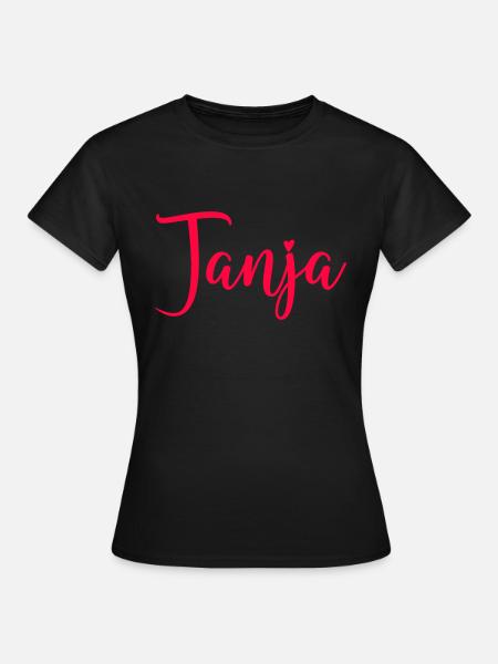 name tanja - Frauen T-Shirt - Schwarz