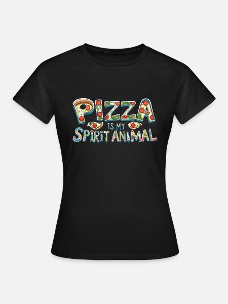 Pizza Love - Frauen T-Shirt - Schwarz
