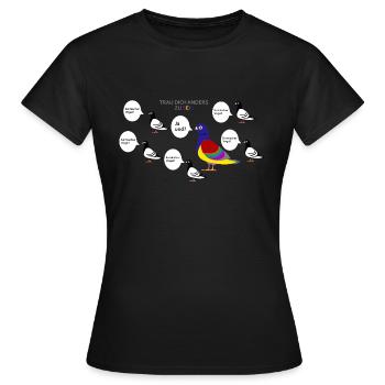Trau dich anders zu sein - Frauen T-Shirt - Schwarz - Vorne - AI Model Female 172 dark (172cm)